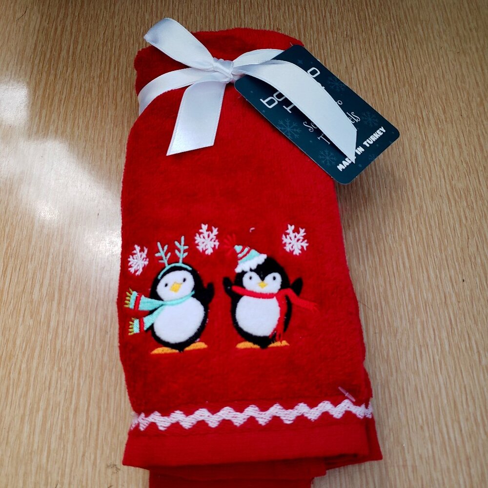 BNWT BAVENO HOME Decorative Turkish Holiday Tip Towel Set: 2